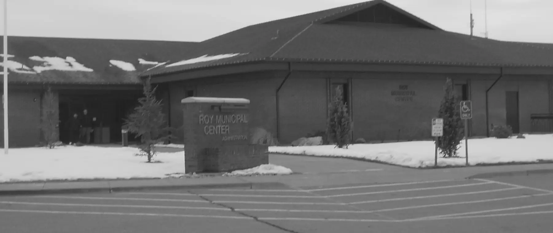 The Roy Municipal Center in Roy, Utah, beside Hill Air Force Base